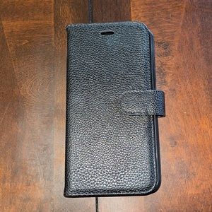 Black Leather Phone Case